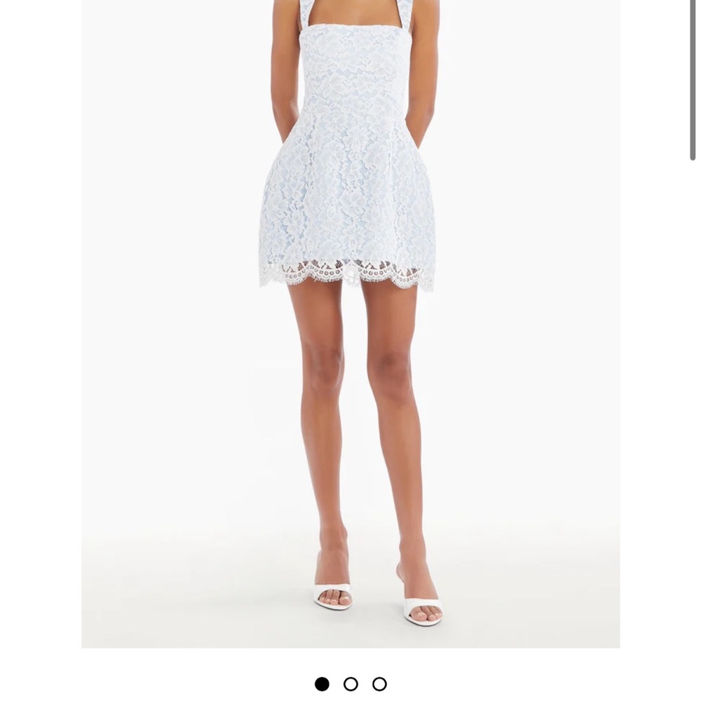 Amanda Uprichard Bridal Shower Lace Mini Dress